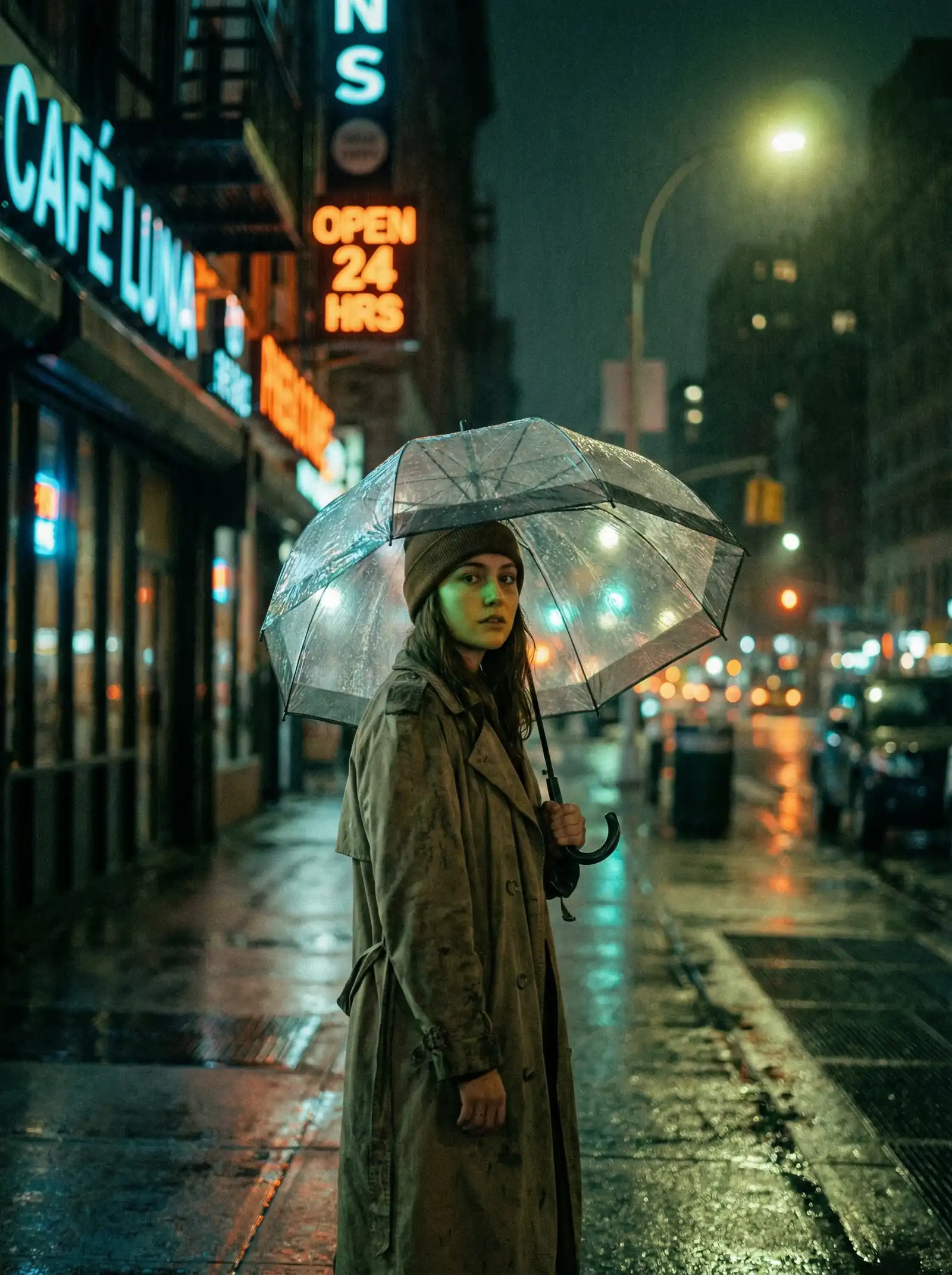 橙子喵酱 本周佳作 - 雨夜独行